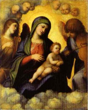 Madonna and Child in Glory with Angels