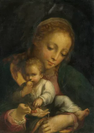 Madonna And Child by Correggio Oil Painting