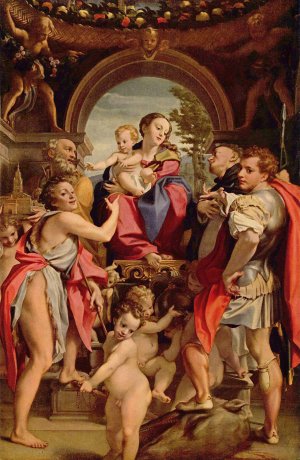 Madonna of St. George by Correggio Oil Painting