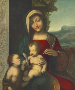 Madonna Oil painting by Correggio