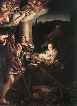 Nativity Holy Night painting by Correggio