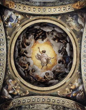 Passing Away of St John by Correggio Oil Painting