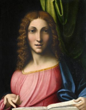 Salvator Mundi by Correggio Oil Painting