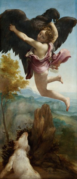 The Abduction of Ganymede by Correggio Oil Painting
