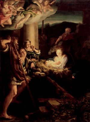 The Holy Night by Correggio Oil Painting