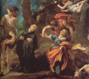 The Martyrdom of Four Saints by Correggio Oil Painting
