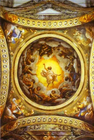 Vision of St. John the Evangelist by Correggio - Oil Painting Reproduction