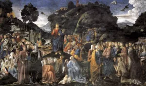 Sermon on the Mount by Cosimo Rosselli - Oil Painting Reproduction