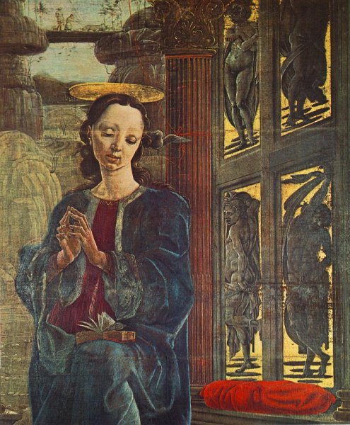 Main Product Photo of Annunciation Detail Painting by Cosme Tura