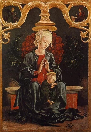 Madonna and Child in a Garden painting by Cosme Tura