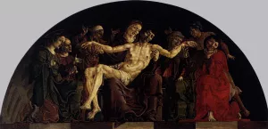 Pieta panel from the Roverella Polyptych 2 painting by Cosme Tura