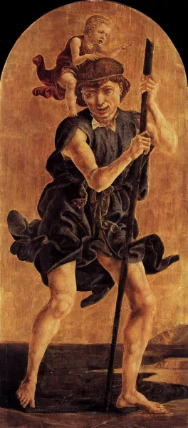 St Christopher by Cosme Tura - Oil Painting Reproduction