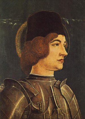 St George Fragment of a Panel from the Roverella Polyptych Oil painting by Cosme Tura