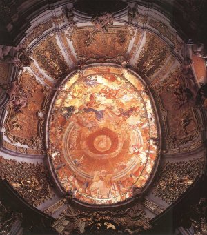 Assumption of Mary Oil painting by Cosmas Damian Asam