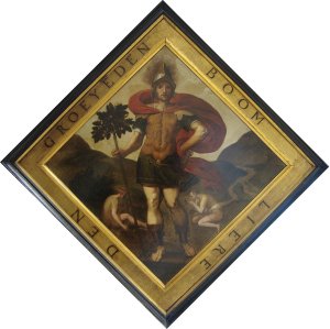 Blazon of the Chamber of Rhetoric 'The Growing Tree' in Lier by Crispijn Van Den Broeck Oil Painting
