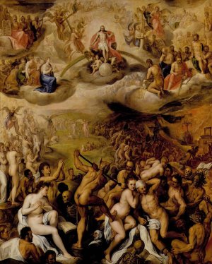 The Last Judgment by Crispijn Van Den Broeck Oil Painting