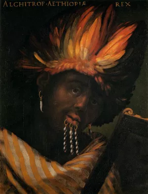 Alchitrof, Emperor of Ethiopia by Cristofano Dell'Altissimo - Oil Painting Reproduction