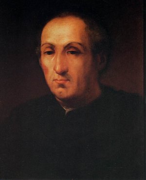 Portrait of Christopher Columbus by Cristofano Dell'Altissimo Oil Painting