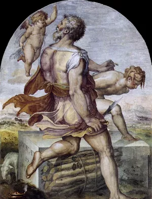 Abraham Oil painting by Cristofano Gherardi