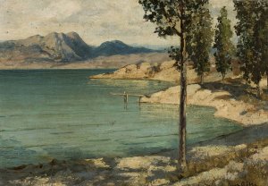 Lake Garda by Curt Agthe Oil Painting
