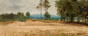 Landscape from the vicinity of Potsdam by Curt Agthe Oil Painting
