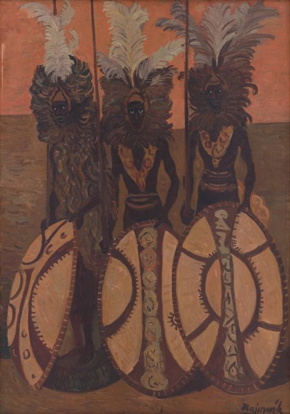 Main Product Photo of Black Men  Painting by Cyprian Majernik