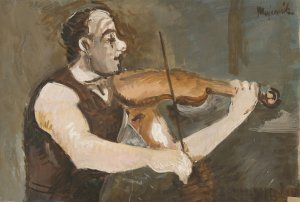 Bullock by Cyprian Majernik Oil Painting