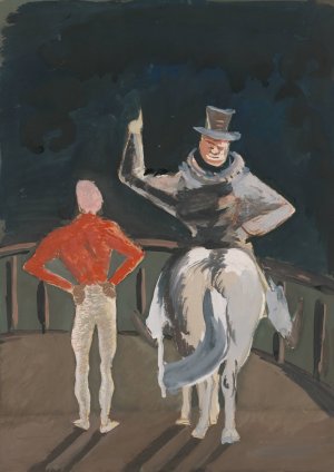 Circus Motif by Cyprian Majernik Oil Painting