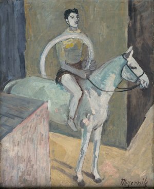 Circus Rider by Cyprian Majernik Oil Painting