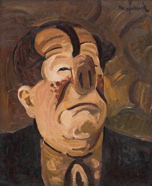 Main Product Photo of Crying Clown  Painting by Cyprian Majernik