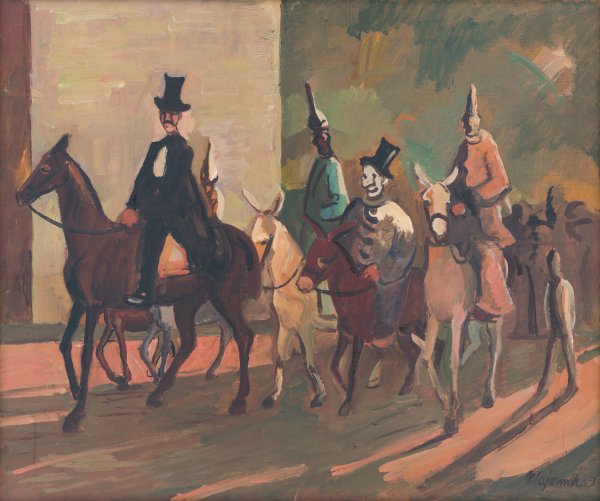 Main Product Photo of Entering the Ring  Painting by Cyprian Majernik