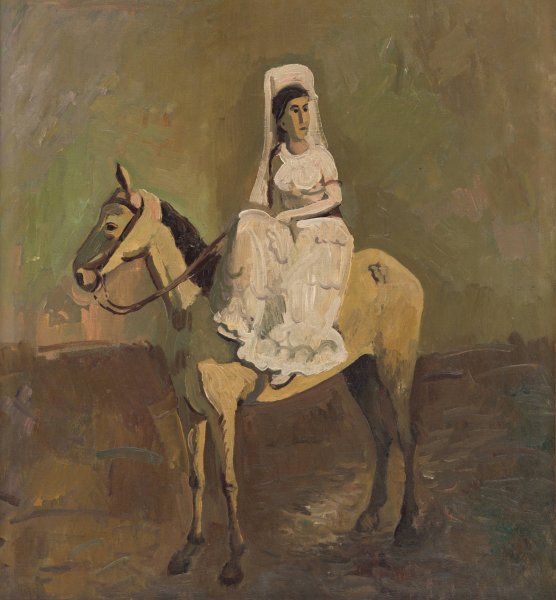 Main Product Photo of Equestrienne  Painting by Cyprian Majernik