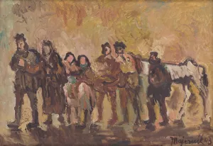 Exiles by Cyprian Majernik Oil Painting
