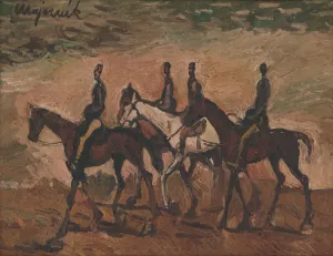 Jazdecka hliadka by Cyprian Majernik Oil Painting