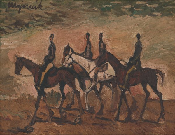 Main Product Photo of Jazdecka hliadka  Painting by Cyprian Majernik