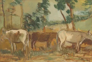 Kravy by Cyprian Majernik Oil Painting