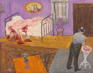 Lovers at Periphery by Cyprian Majernik Oil Painting
