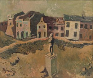 Monument by Cyprian Majernik Oil Painting