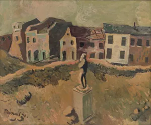 Monument by Cyprian Majernik Oil Painting