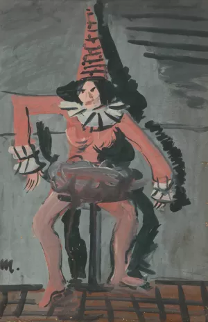 Pierot by Cyprian Majernik Oil Painting