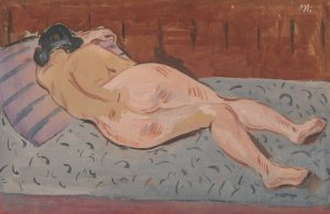 Reclining Nude by Cyprian Majernik Oil Painting