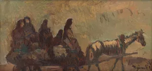 Refugees Oil painting by Cyprian Majernik