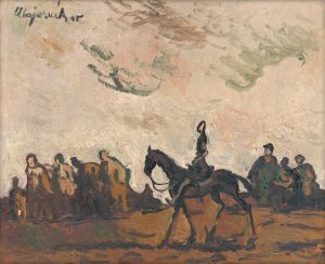 Refugees by Cyprian Majernik Oil Painting