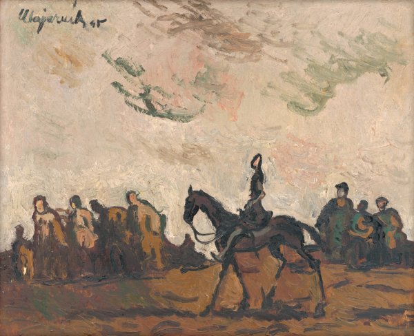 Main Product Photo of Refugees  Painting by Cyprian Majernik