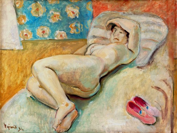 Main Product Photo of Resting Woman  Painting by Cyprian Majernik