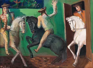 Riders by Cyprian Majernik Oil Painting