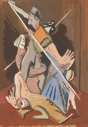 St. Bartholomew's Day Massacre by Cyprian Majernik Oil Painting