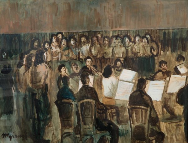 Main Product Photo of The Concert  Painting by Cyprian Majernik