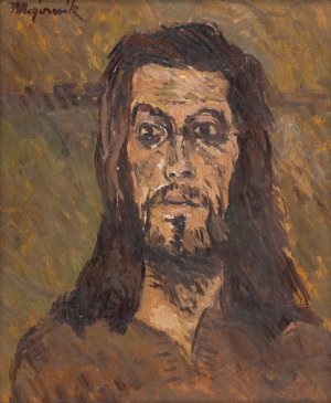 The Head of Saint John the Baptist by Cyprian Majernik Oil Painting