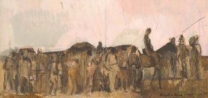 Unheard of Meeting by Cyprian Majernik Oil Painting